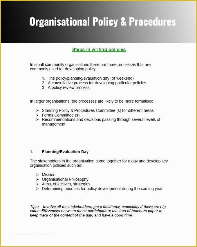 Free Company Policies And Procedures Template Of 28 Policy And 