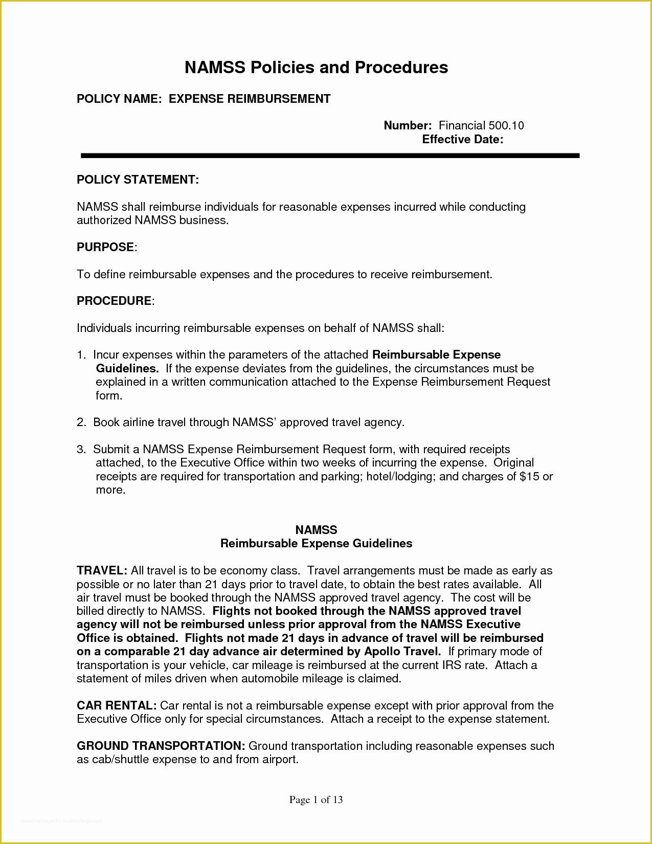 Free Company Policies and Procedures Template Of Policy and Procedure Template