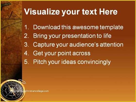 Free Compass Powerpoint Template Of Directions Pass Map Globe Powerpoint Template 1110