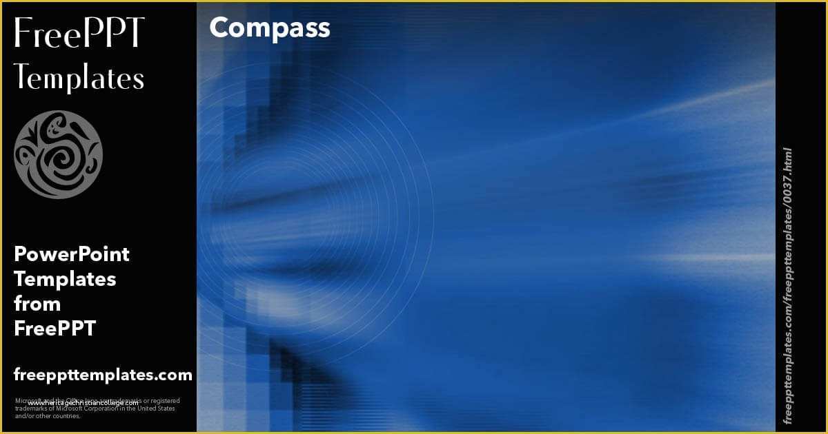 Free Compass Powerpoint Template Of Pass 02 Powerpoint Templates