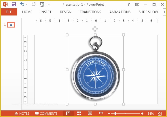 Free Compass Powerpoint Template Of Pass Clipart Fppt