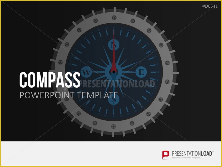 Free Compass Powerpoint Template Of Pass