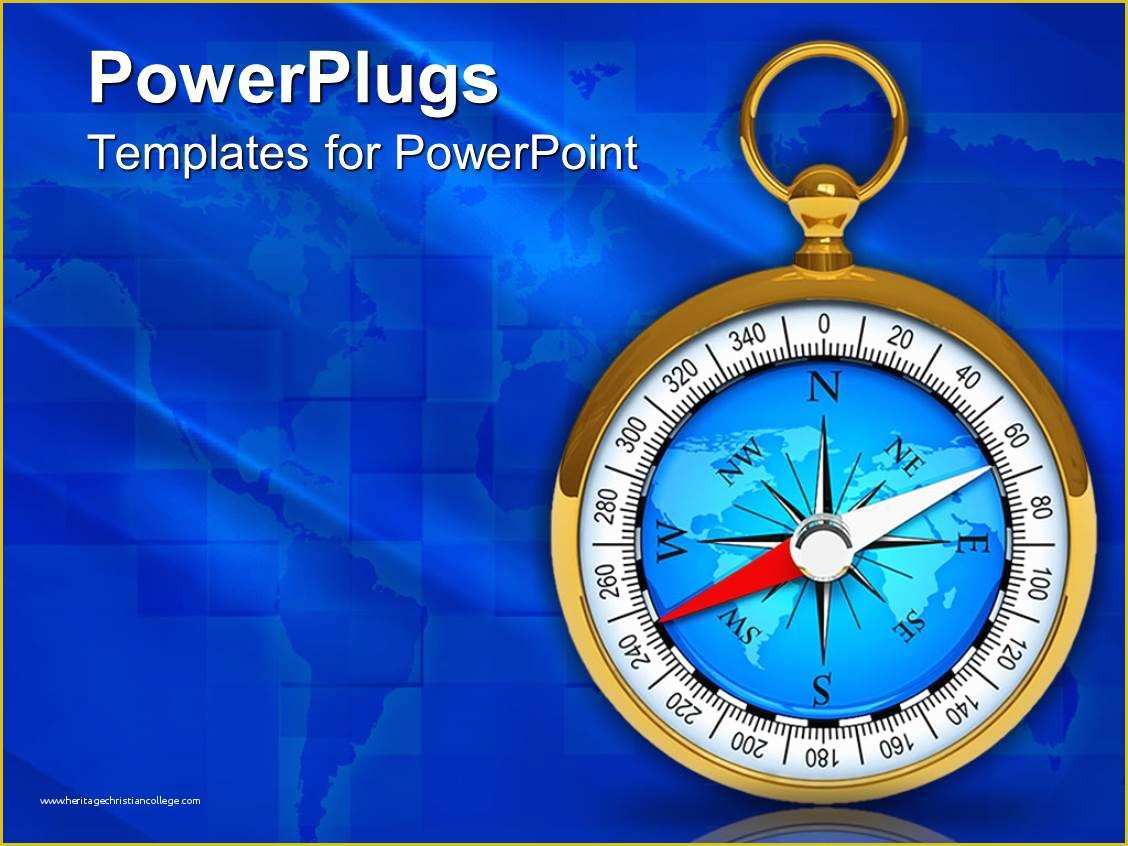 Free Compass Powerpoint Template Of Powerpoint Template A Depiction Of A Pass with Blur