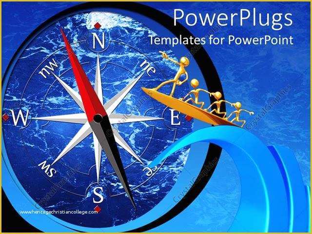 Free Compass Powerpoint Template Of Powerpoint Template A Group Of Figures Pointing towards A