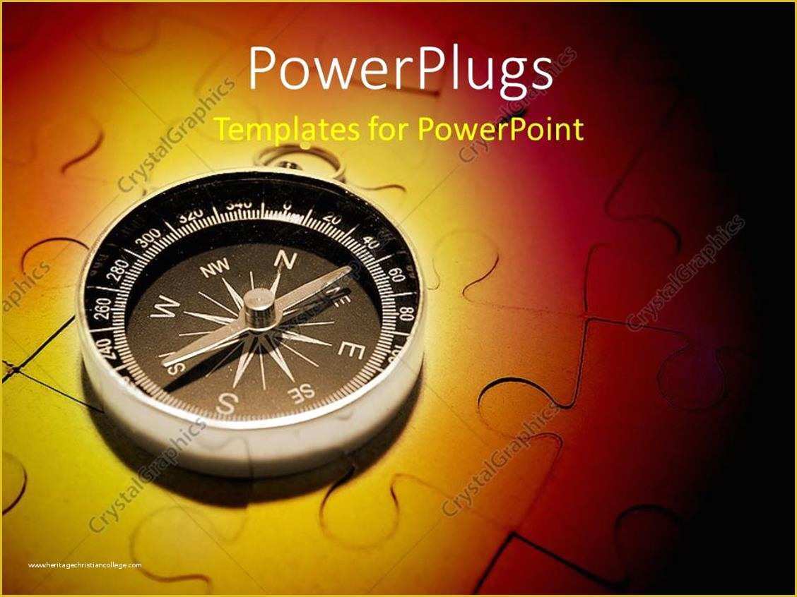 Free Compass Powerpoint Template Of Powerpoint Template A Pass with A Jigsaw Puzzle In