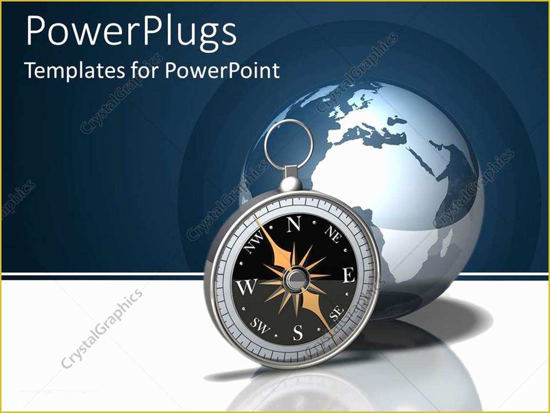 Free Compass Powerpoint Template Of Powerpoint Template A Pass with the Globe In the