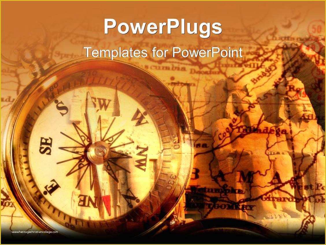 Free Compass Powerpoint Template Of Powerpoint Template An Old Fashioned Pass with