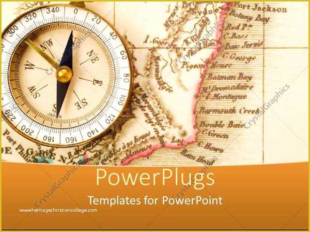 Free Compass Powerpoint Template Of Powerpoint Template Pass to Show the Right Path and