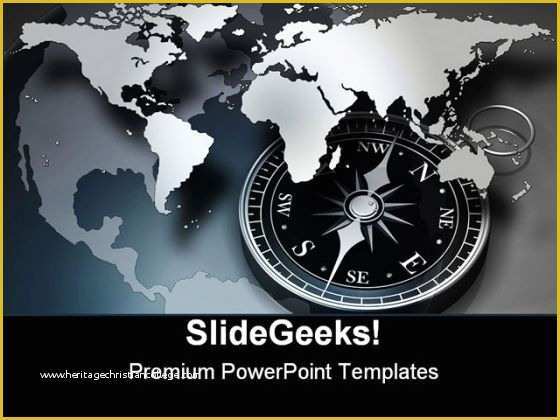 Free Compass Powerpoint Template Of Travel Powerpoint Backgrounds