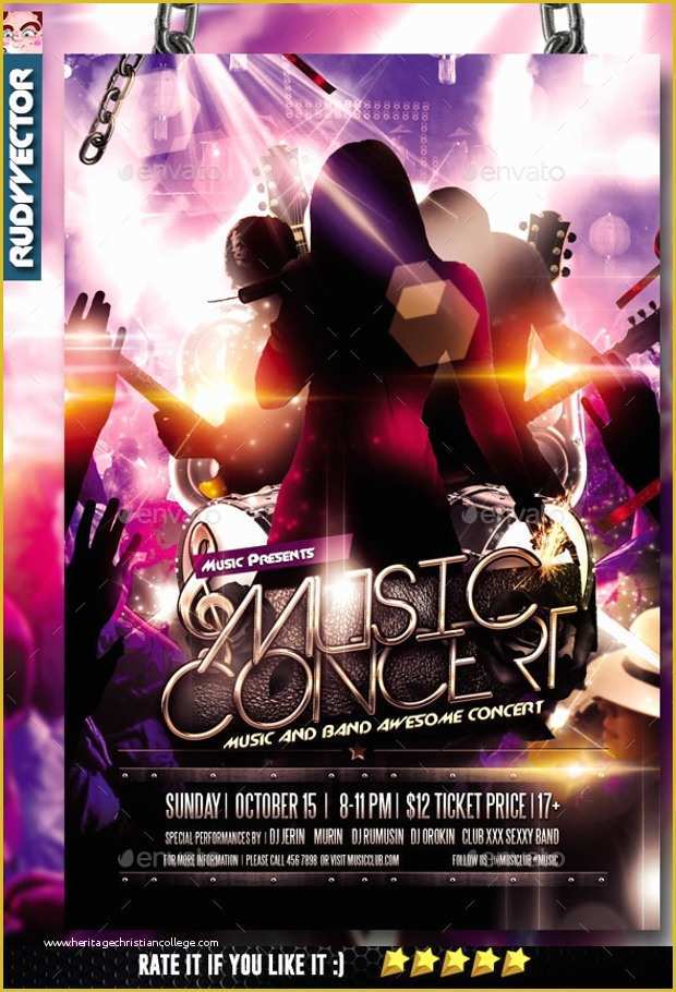 Free Concert Flyer Template Psd Of 19 Band Flyer Templates Printable Psd Ai Vector Eps