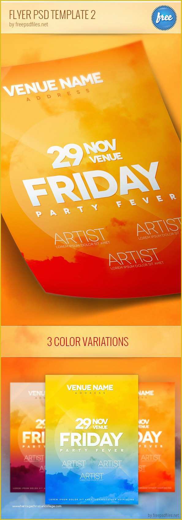 Free Concert Flyer Template Psd Of Flyer Psd Template 2 Free Psd Files