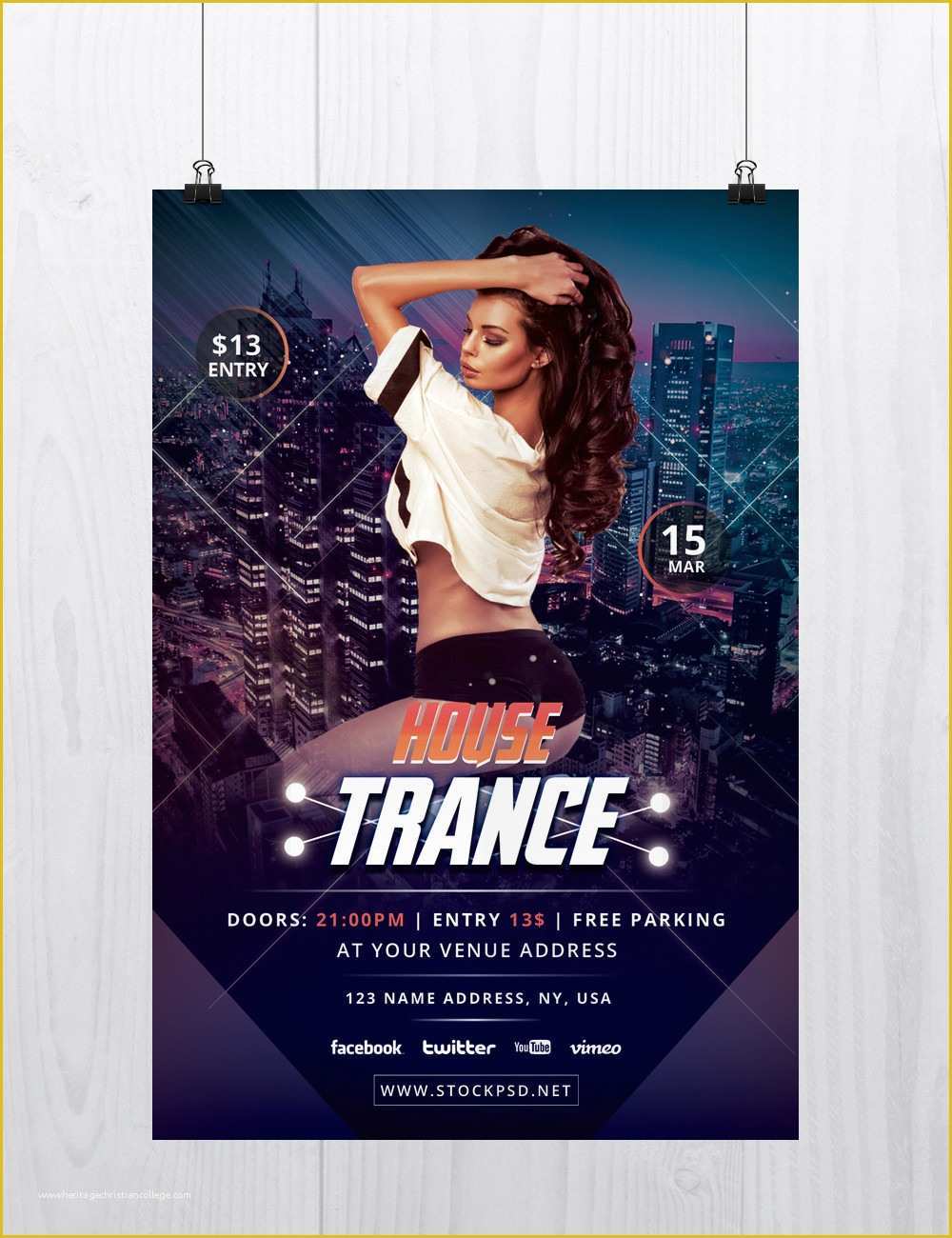 Free Concert Flyer Template Psd Of House Trance Download Free Psd Flyer Template Free Psd