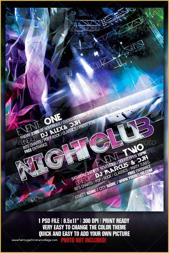 Free Concert Flyer Template Psd Of Pin by Greg Lehr On Night Club Graphics