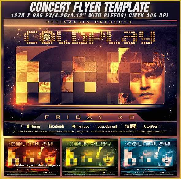 Free Concert Flyer Template Psd Of Psd Concert Flyer Template V 2 by Retinathemes On Deviantart