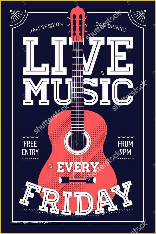 Free Concert Poster Template Of 18 Music Poster Templates Free Psd Ai Vector Eps