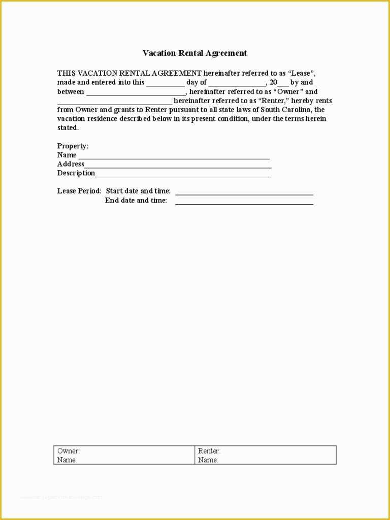 Free Condo Rental Agreement Template Of Condo Rental Lease Agreement Examples Regular Vacation