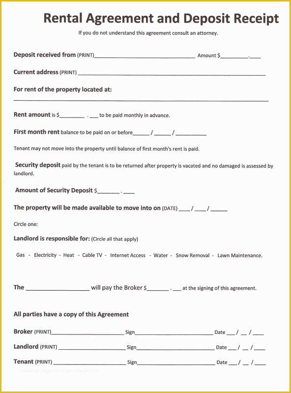 Free Condo Rental Agreement Template Of Free Rental forms to Print