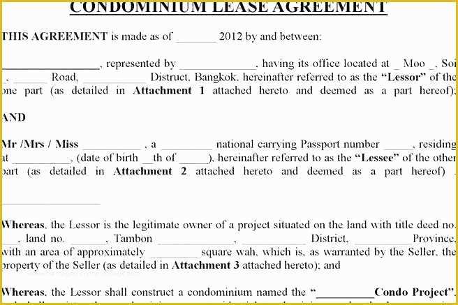 Free Condo Rental Agreement Template Of Vacation Rental Agreement Template