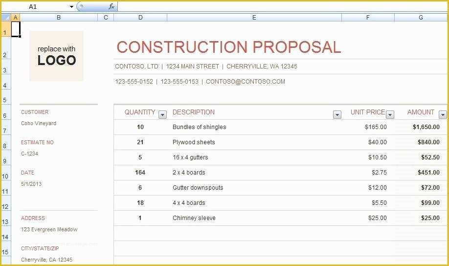 Free Construction Bid Proposal Template Download Of Download Free Construction Bid Proposal Template