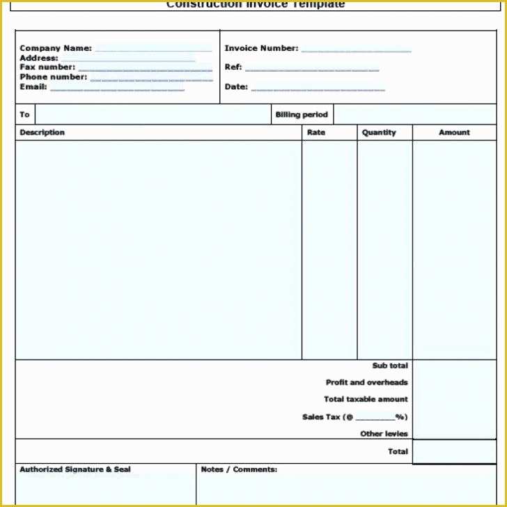 Free Construction Estimate Template Pdf Of Free Estimate Template Pdf