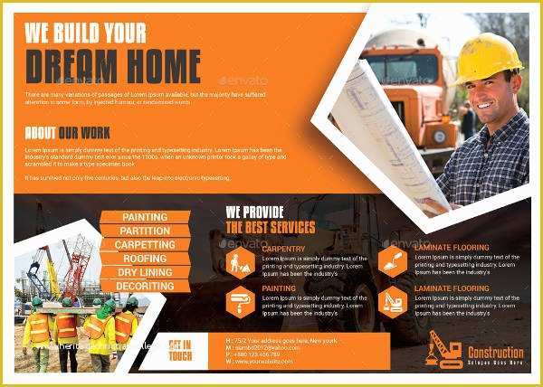 Free Construction Flyer Design Templates Of 21 Construction Flyer Designs &amp; Templates Psd Ai