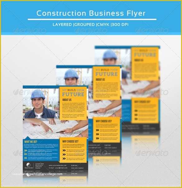 Free Construction Flyer Design Templates Of 30 Construction Pany Flyer Templates Psd Ai