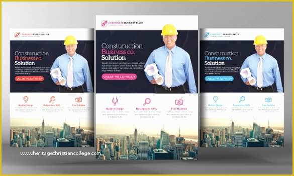 Free Construction Flyer Design Templates Of 30 Construction Pany Flyer Templates Psd Ai