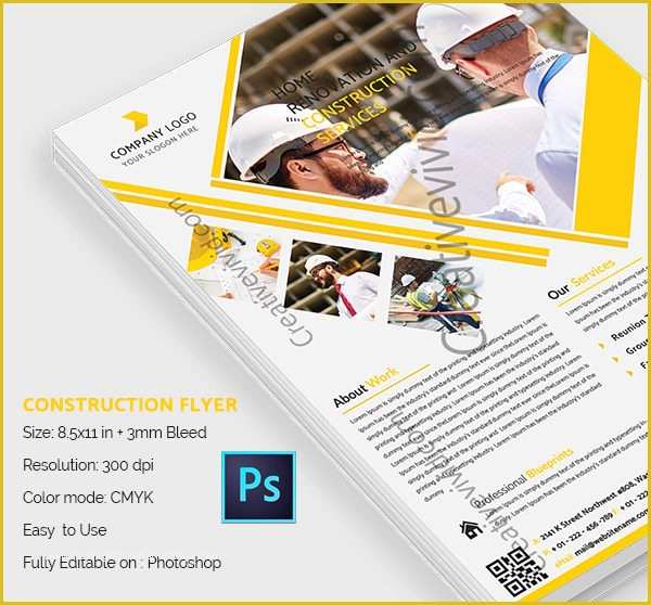 Free Construction Flyer Design Templates Of 31 Construction Flyer Templates Free &amp; Premium Download