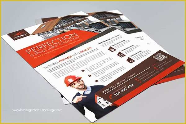 Free Construction Flyer Design Templates Of 32 Construction Flyer Templates Free Word Psd Designs