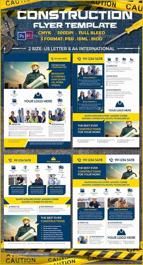 Free Construction Flyer Design Templates Of Construction Flyer Templates