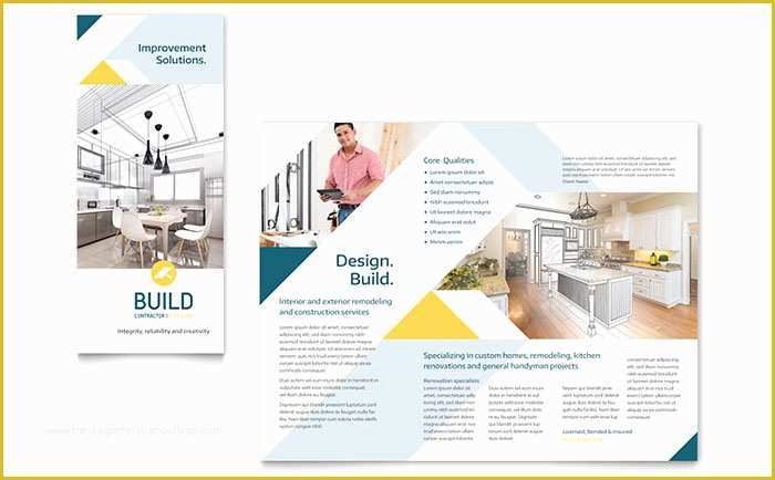 Free Construction Flyer Design Templates Of Contractor Brochure Template Design