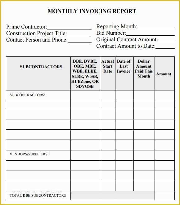 Free Construction Invoice Template Pdf Of Construction Invoice Template 7 Free Download for Word Pdf