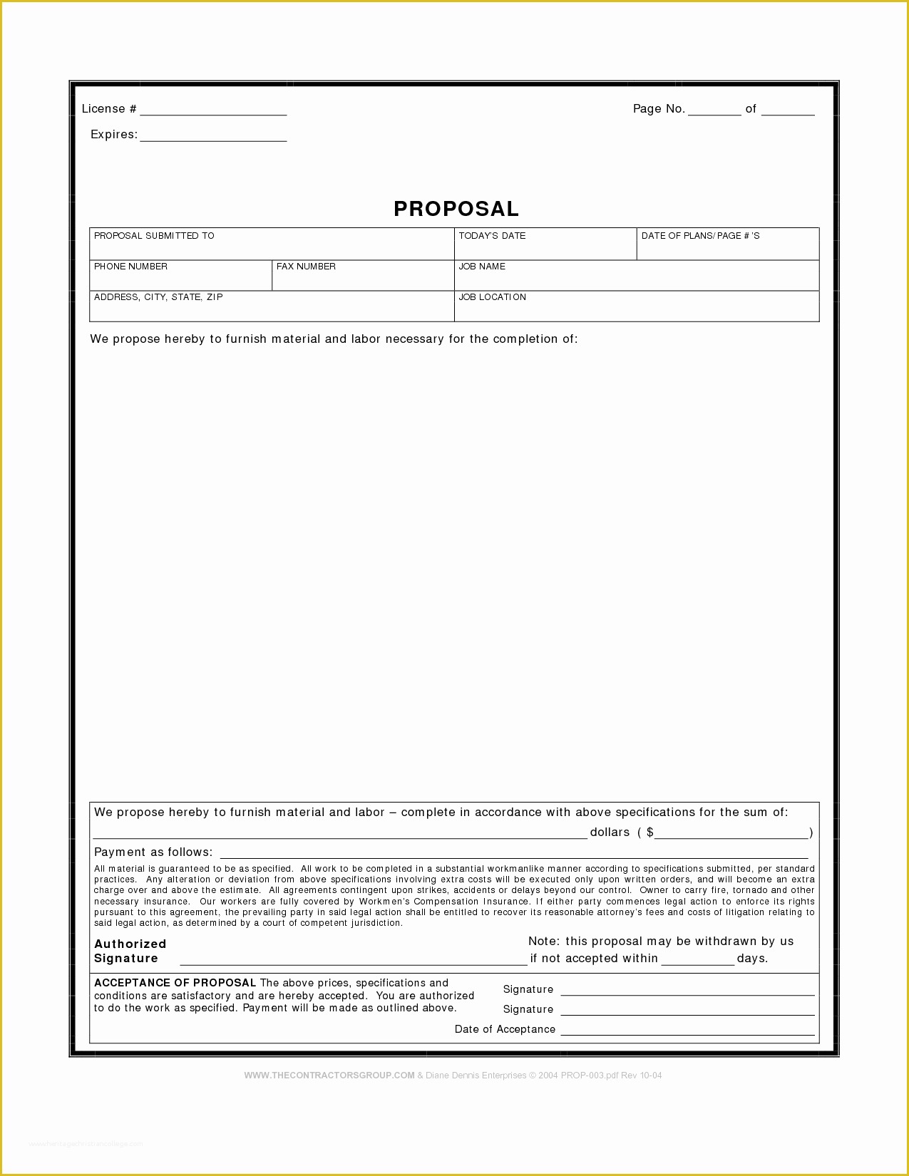 Free Construction Proposal Template Pdf Of 10 Best Of Proposal Template Pdf New Project