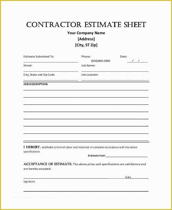 Free Construction Proposal Template Pdf Of Sample Construction Proposal forms 7 Free Documents In