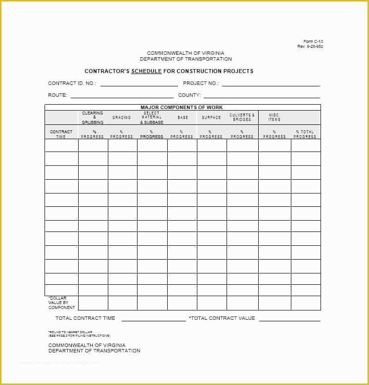Free Construction Schedule Template Of 21 Construction Schedule Templates In Word & Excel
