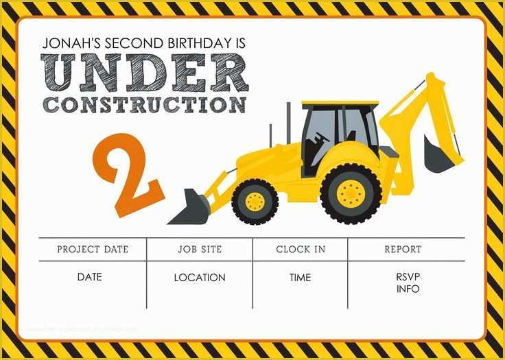 Free Construction Sign Templates Of Construction themed Birthday Party Free Printables