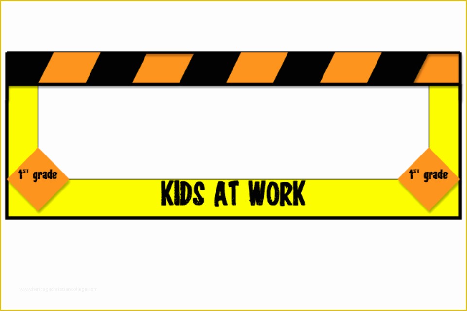 Free Construction Sign Templates Of Kids Construction Signs Clipart Best