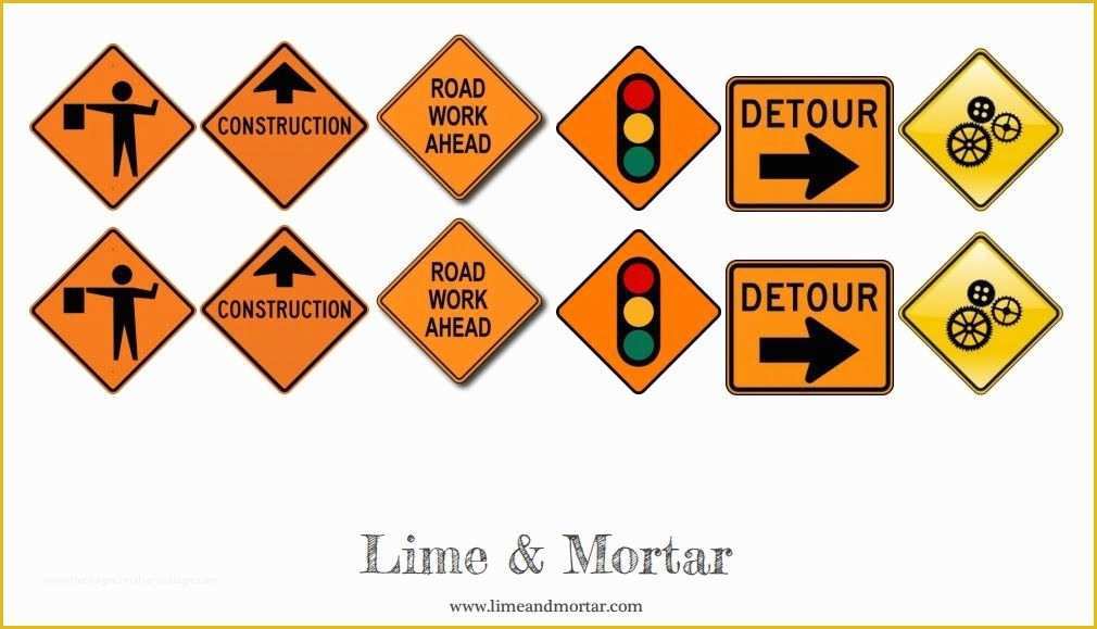 Free Construction Sign Templates Of Road Signs for Construction Party Free Printable