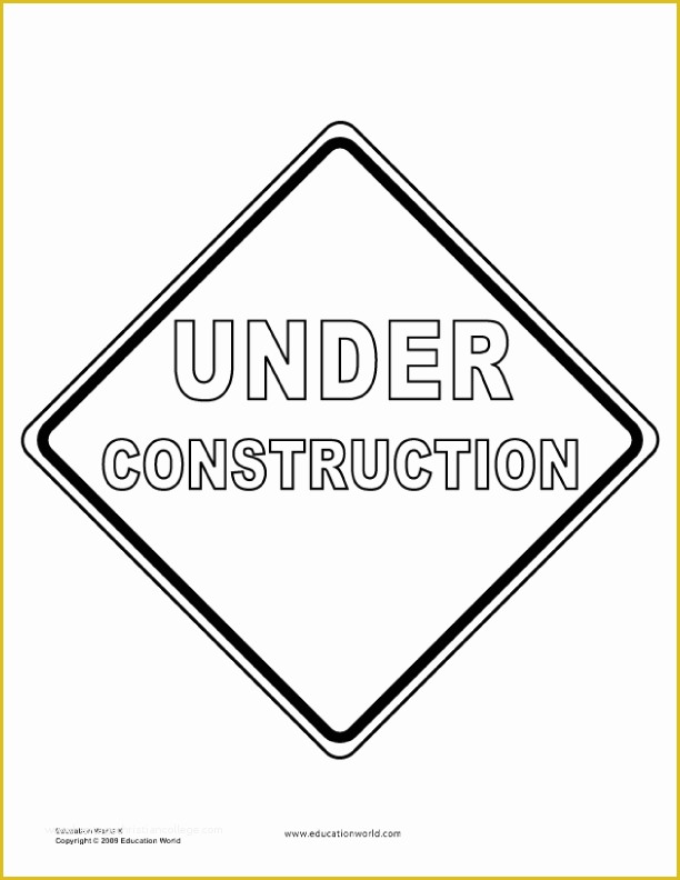 Free Construction Sign Templates Of Teacher tools &amp; Templates Traffic Signs