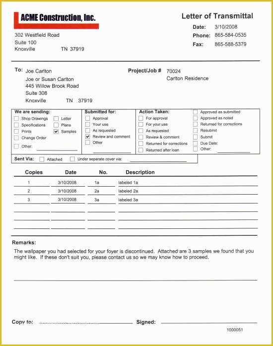 Free Construction Submittal form Template Of Construction Proposal Template