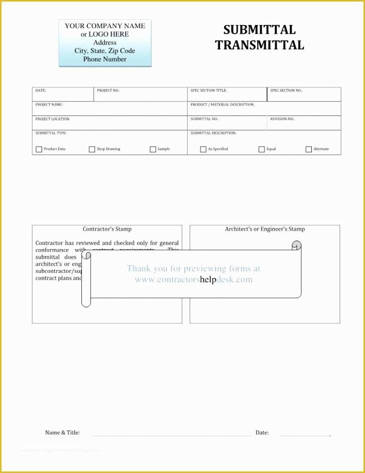 Free Construction Submittal form Template Of Construction Submittal form Template – Radiofama