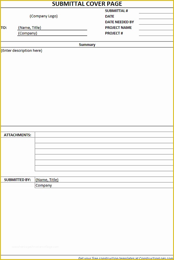 Free Construction Submittal form Template Of Submittal form Template
