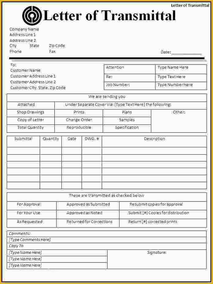 Free Construction Submittal form Template Of Transmittal form Templates Tulumsender