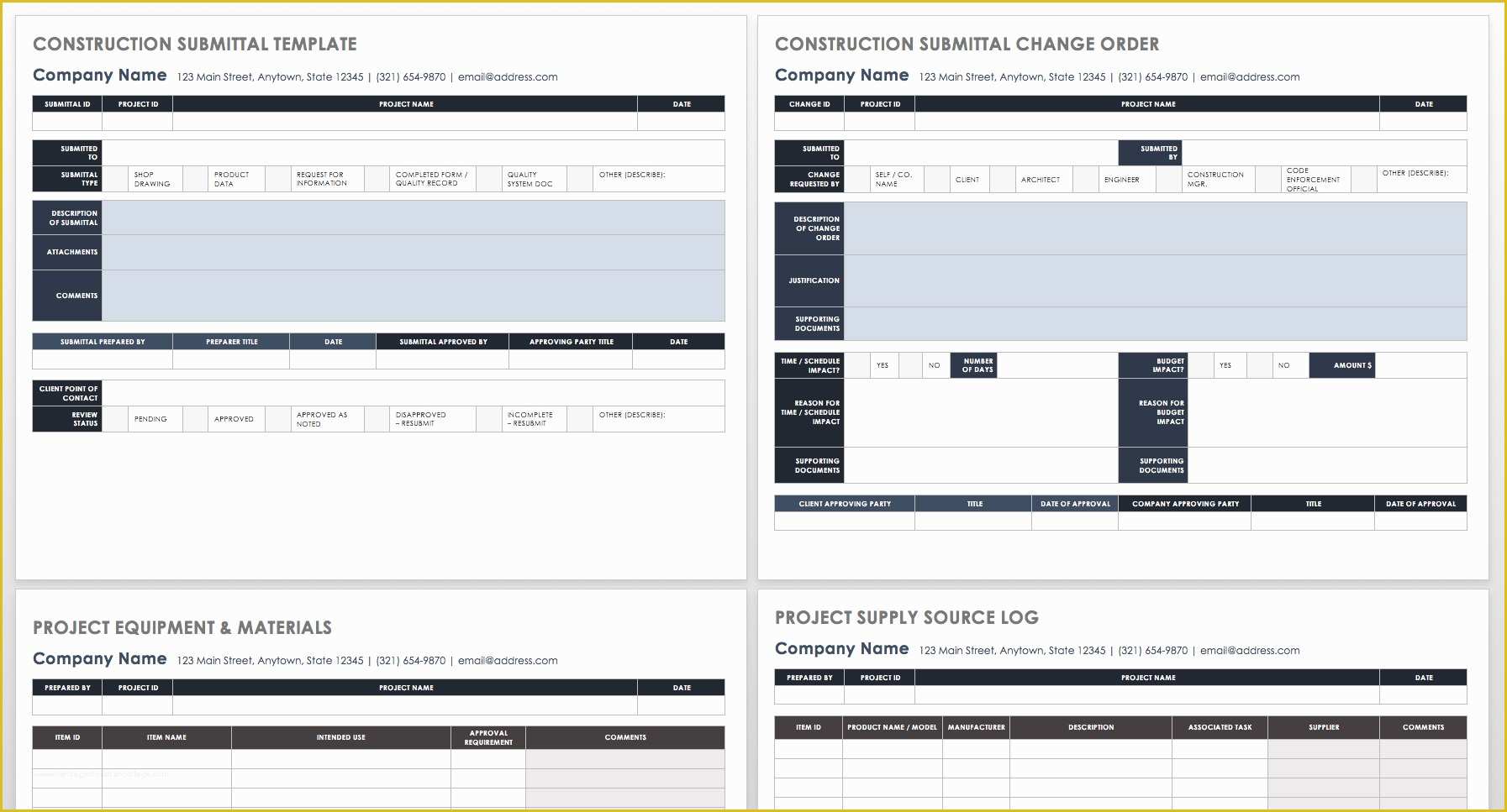 Free Construction Submittal Log Template Of How to Manage Construction Submittals
