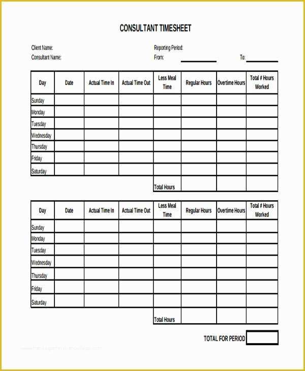 Free Consultant Timesheet Template Of 28 Sheet Templates In Pdf