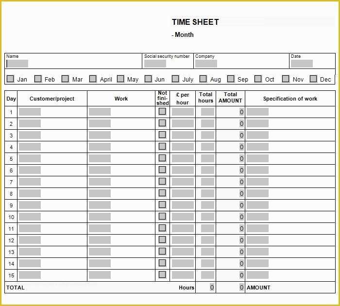 Free Consultant Timesheet Template Of 60 Sample Timesheet Templates Pdf Doc Excel