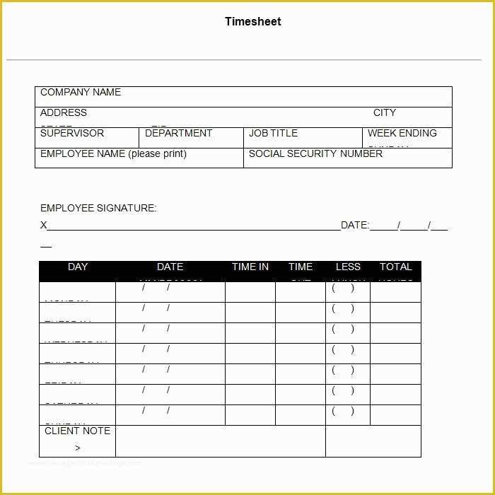 Free Consultant Timesheet Template Of 60 Sample Timesheet Templates Pdf Doc Excel