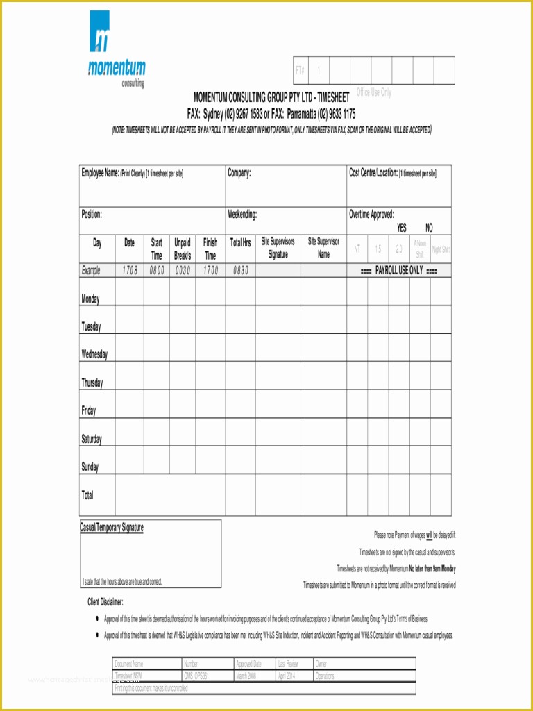 Free Consultant Timesheet Template Of Consultant Timesheet Template 2 Free Templates In Pdf