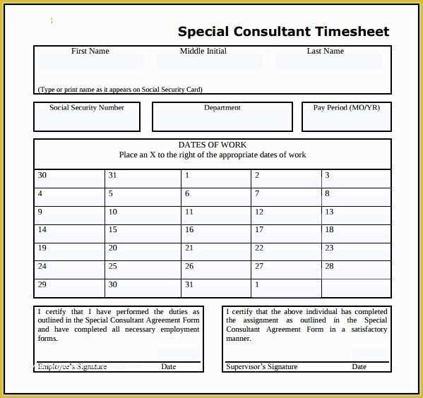 Free Consultant Timesheet Template Of Resume for Accounting Consultant Resume Resume