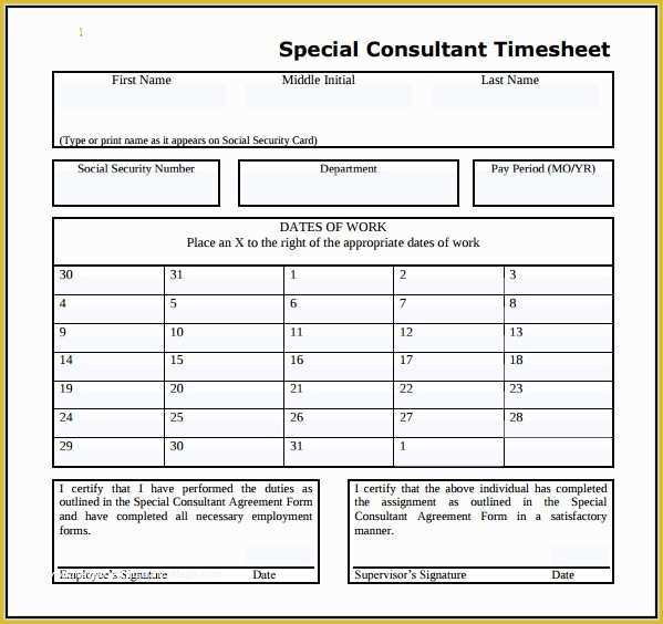 Free Consultant Timesheet Template Of Resume for Accounting Consultant Resume Resume